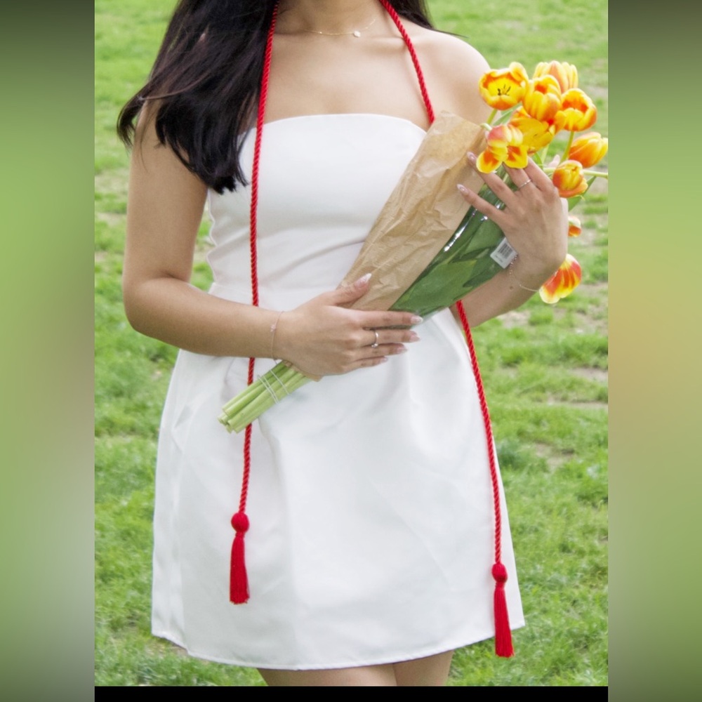 PRINCESS POLLY  White Strapless Dress